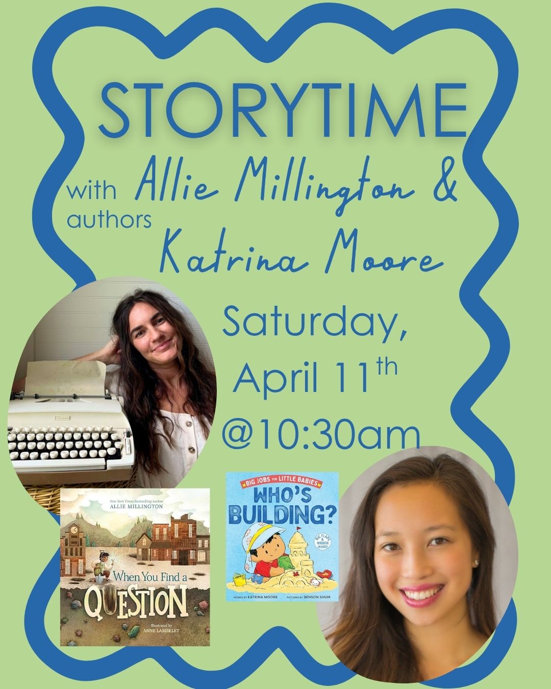 Author Event with Allie Millington & Katrina Moore