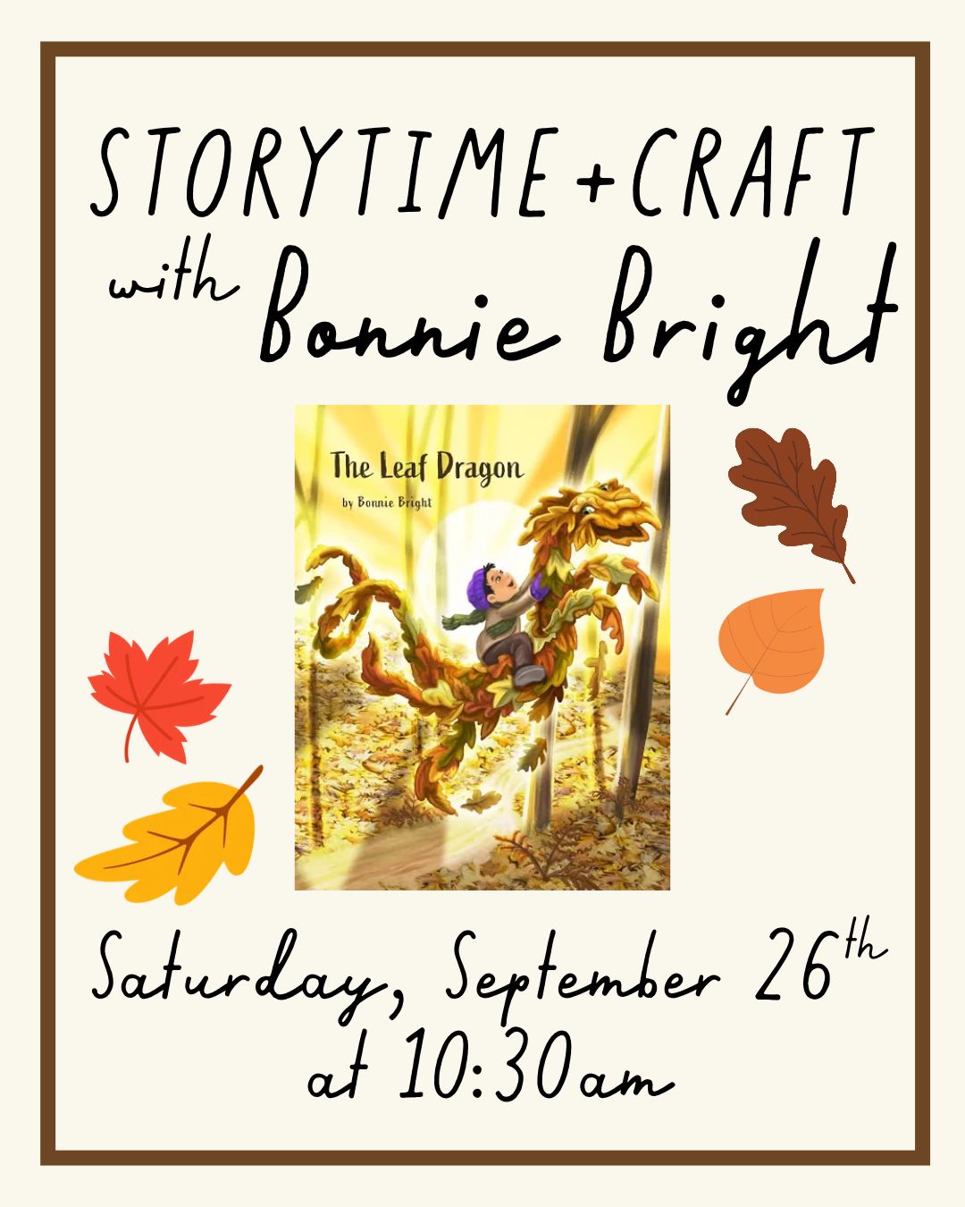 Storytime + Craft with Bonnie Bright